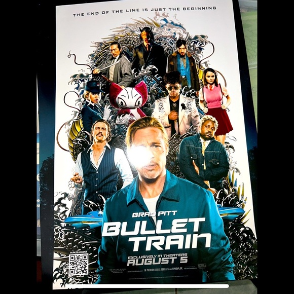 Other - Bullet Train poster - bad bunny, brad pitt